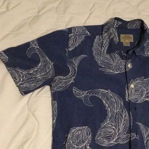 Quiksilver waterman big fish button down shirt